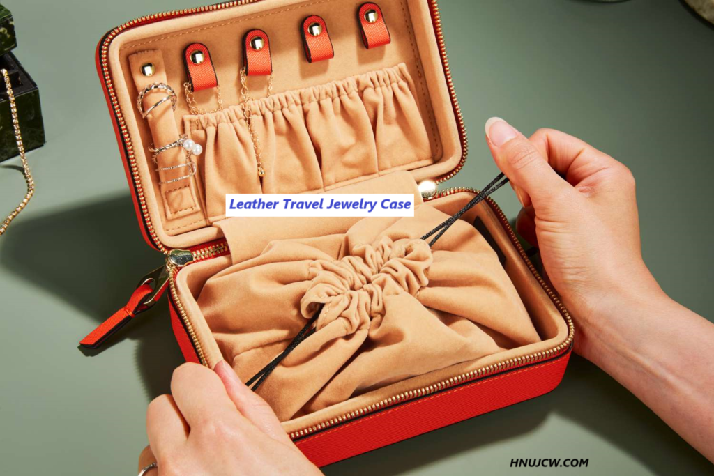 Leather Travel Jewelry Case